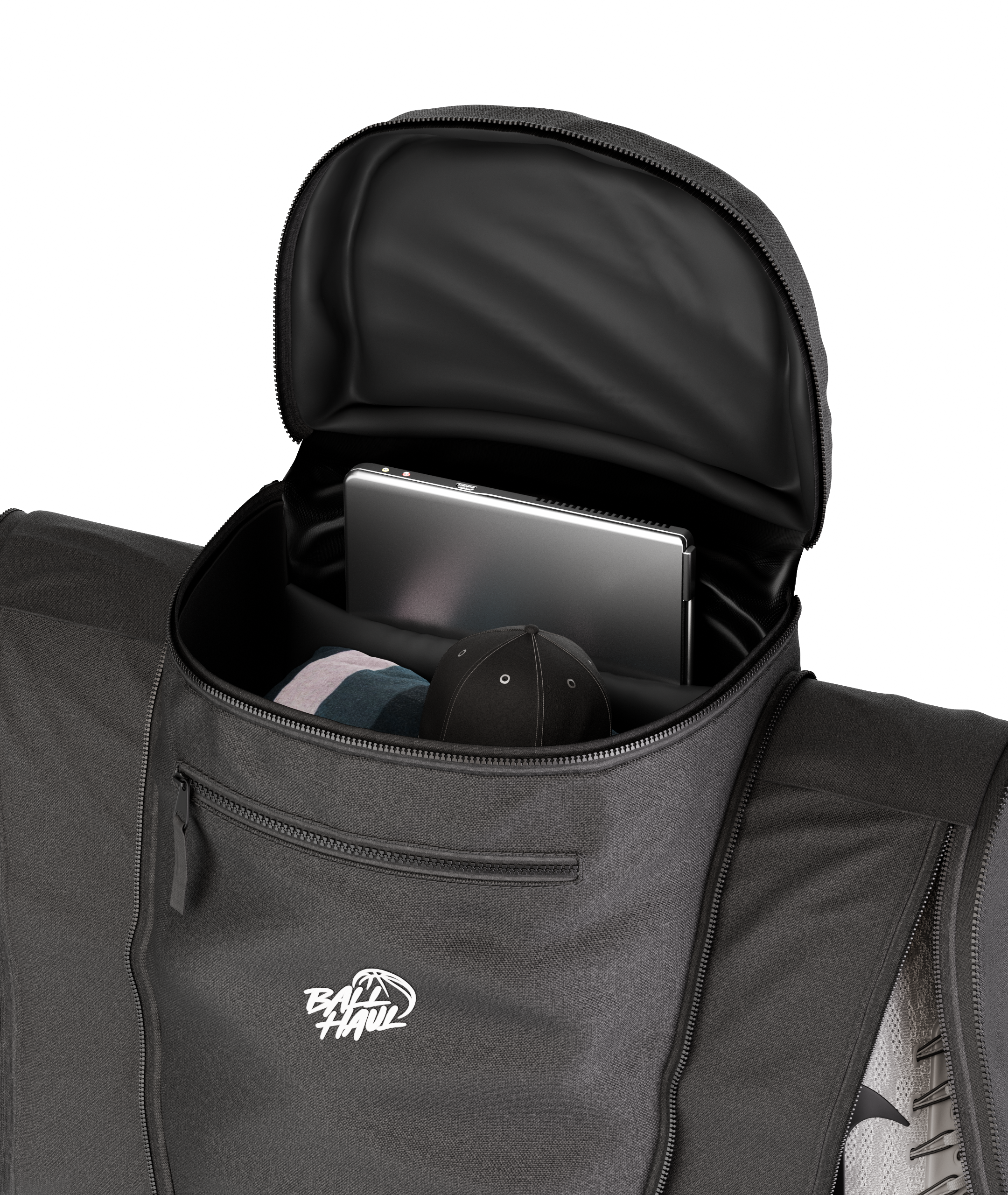 Ball Haul laptop compartment open